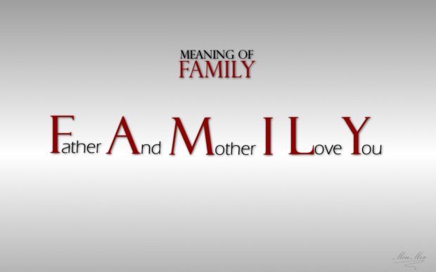 I Love Family Wallpaper HD.