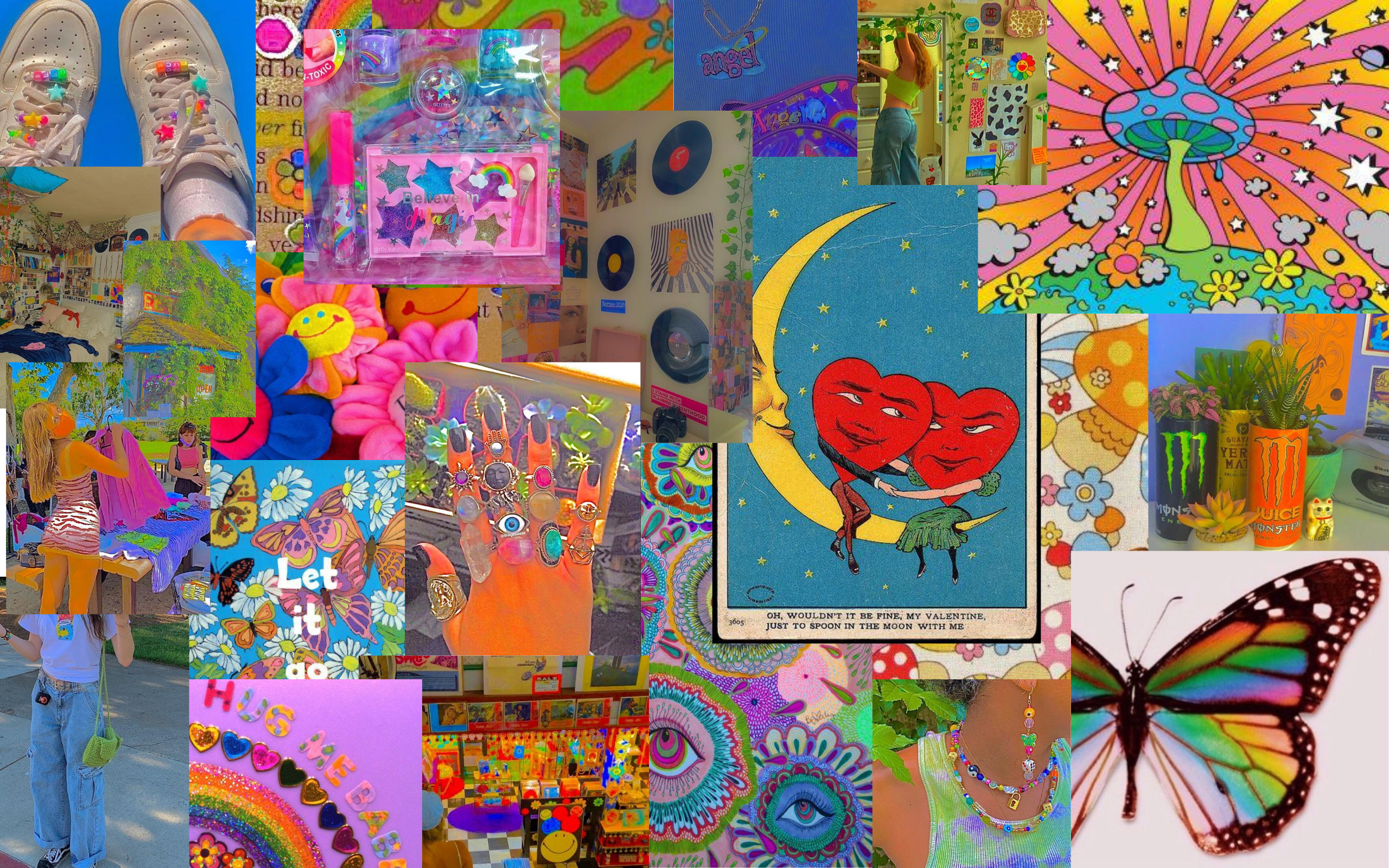 60 DIGITAL Indie Wallpaper Indie Aesthetic Collage Retro  Etsy