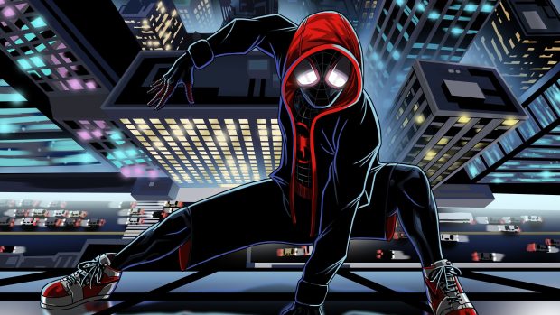 Into The Spider Verse Desktop Wallpaper 4K.