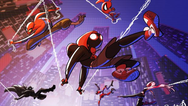 Into The Spider Verse Wallpaper HD 3840x2160.