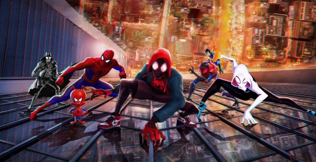 Into The Spider Verse Wide Screen Wallpaper.