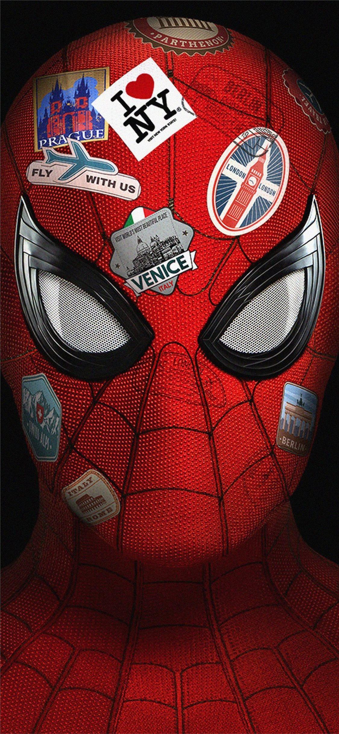 iPhone11paperscom  iPhone11 wallpaper  bf30spiderman heropaintingmarvelartblack