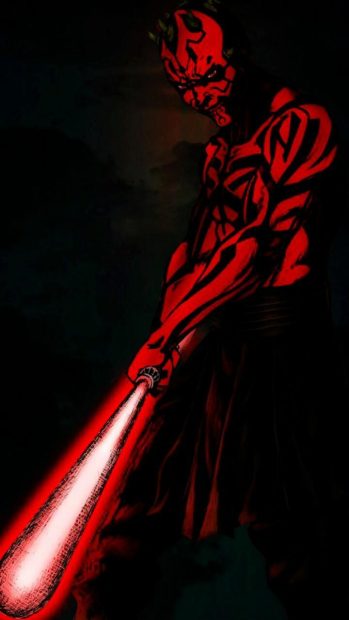 Iphone Darth Maul Wallpaper HD.