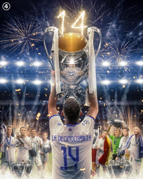 Iphone Real Madrid UEFA Champions League 2022 Wallpaper HD.