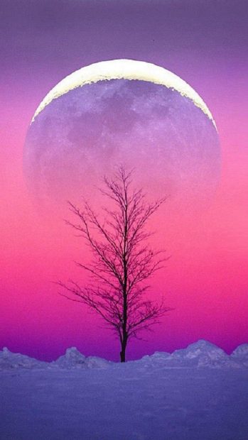 Iphone Wallpaper Aesthetic Wallpaper HD Full moon.