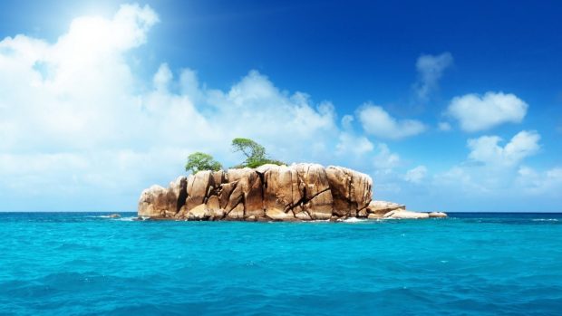 Island Wide Screen Wallpaper.