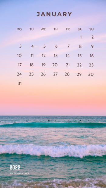 January 2022 Calendar Background for iPhone (1).