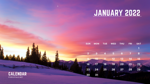 January 2022 Calendar HD wallpaper.
