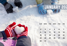 January 2022 Calendar wallpapers.