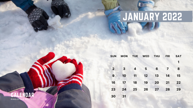 January 2022 Calendar wallpapers.