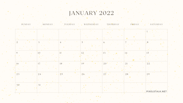 January Calendar 2022 Backgrounds.