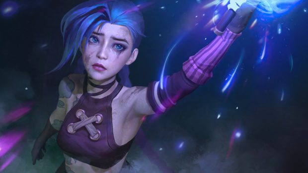 Jinx Arcane HD Wallpaper Free download.