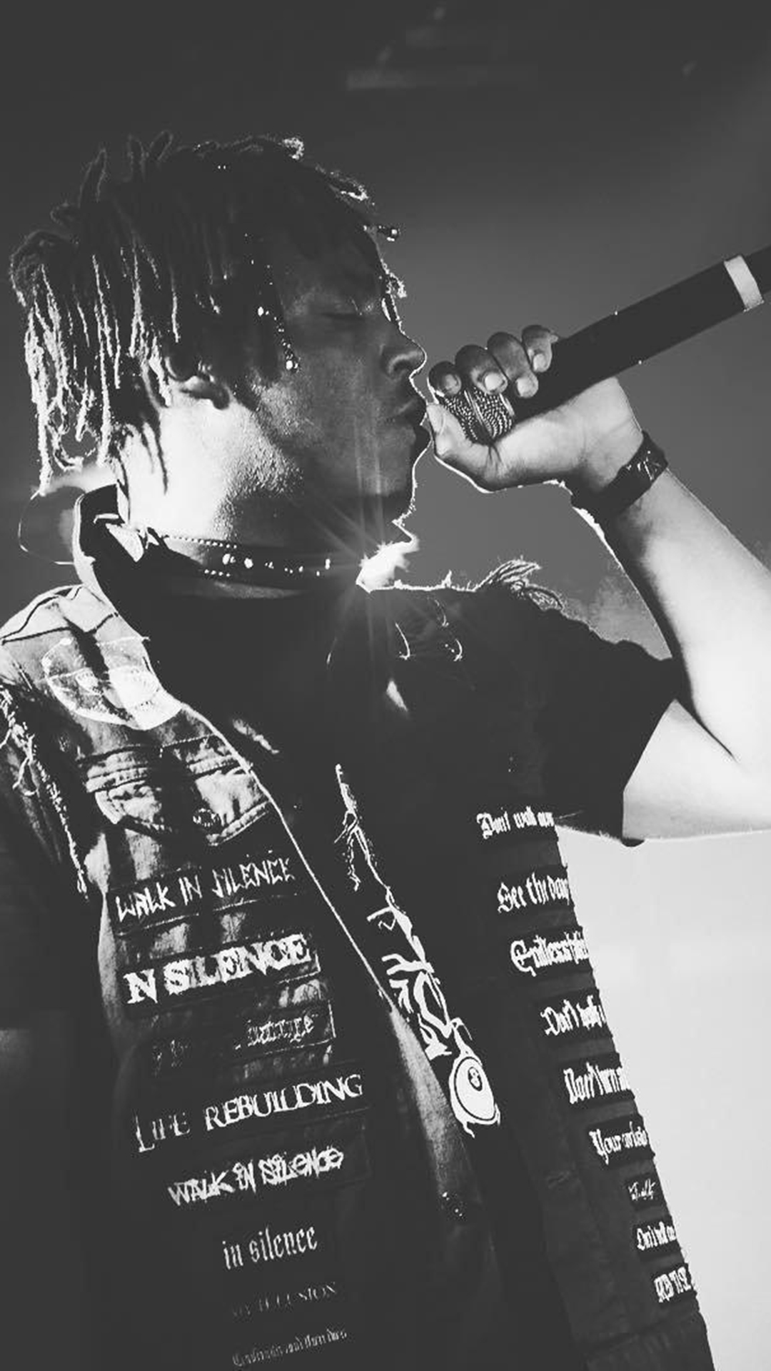 HD wallpaper juice wrld quote microphone Rapper musician truth stage  shots  Wallpaper Flare