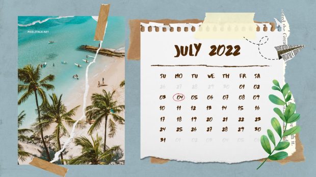 July 2022 Calendar Background 1080p.