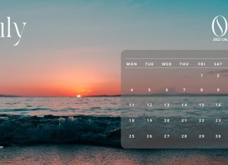 July 2022 Calendar Background Desktop.