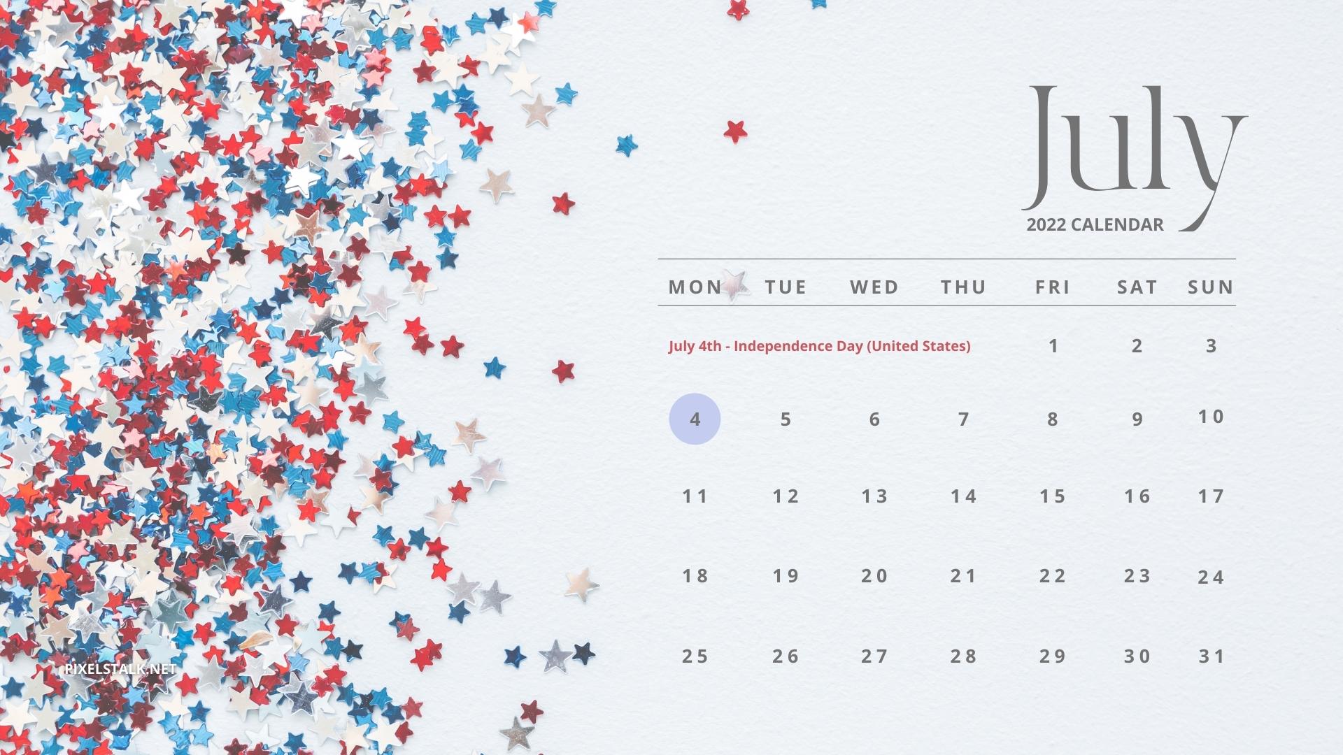 Desktop Calendar Design Template July 2022 Stock Vector Royalty Free  1906550620  Shutterstock