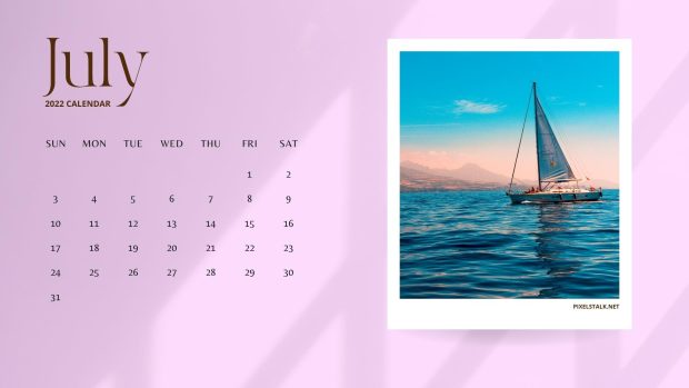 July 2022 Calendar HD Wallpaper Free download.