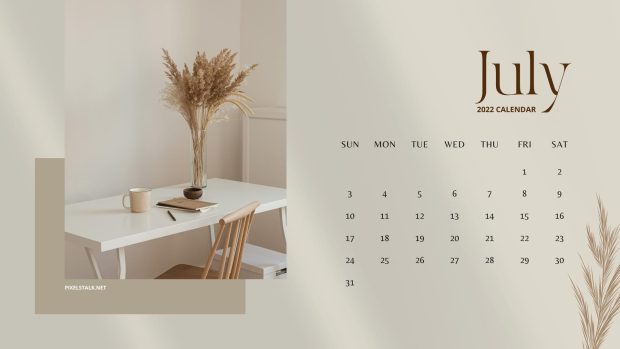 July 2022 Calendar Wallpaper Free Download.