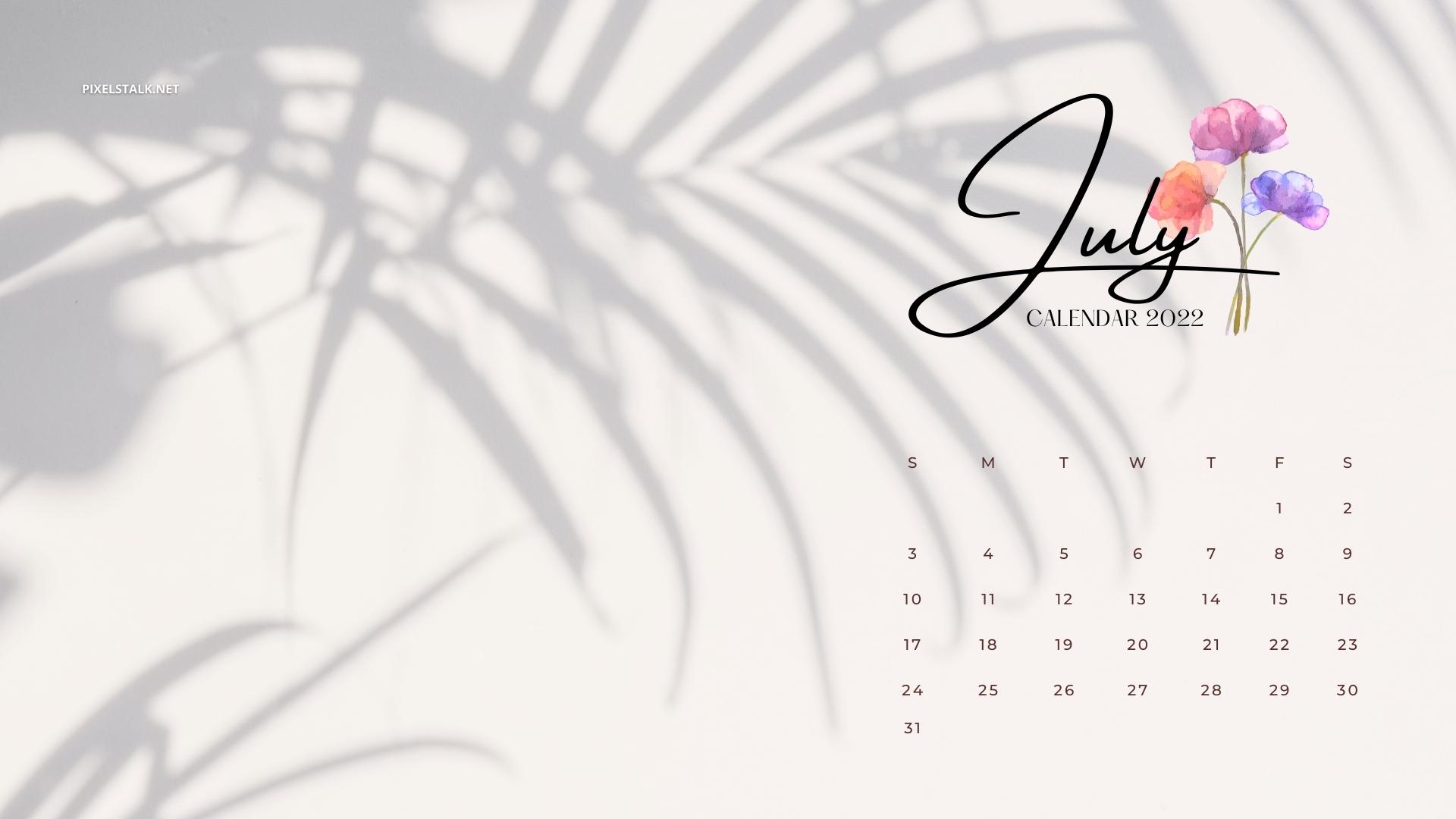 July 2022 wallpapers  55 FREE  beautiful desktop  phone calendars