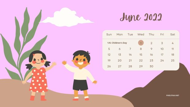 June 2022 Calendar Backgrounds.