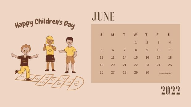 June 2022 Calendar Backgrounds For Kid.