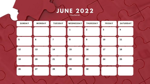 June 2022 Calendar Backgrounds HD Free download.