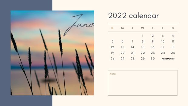 June 2022 Calendar Wallpaper 1080p.