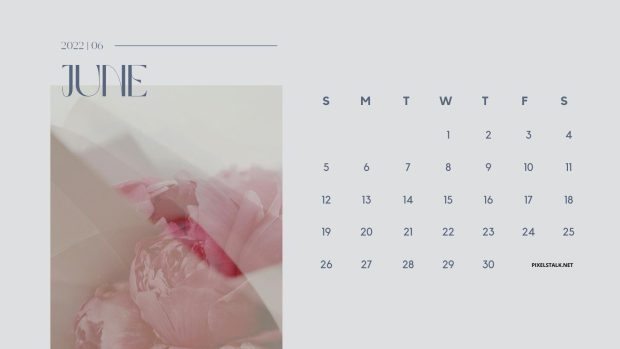 June 2022 Calendar Wallpaper.