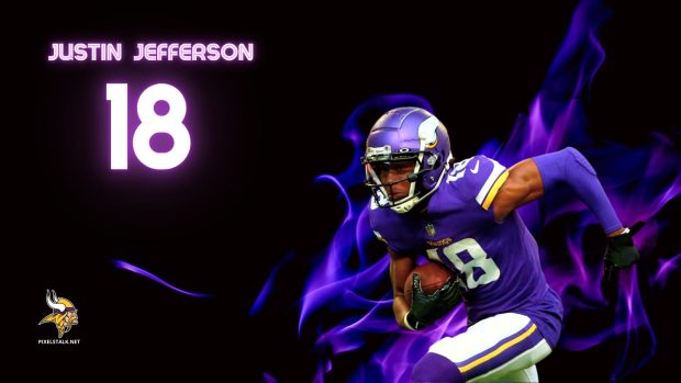 Justin Jefferson HD Wallpaper.