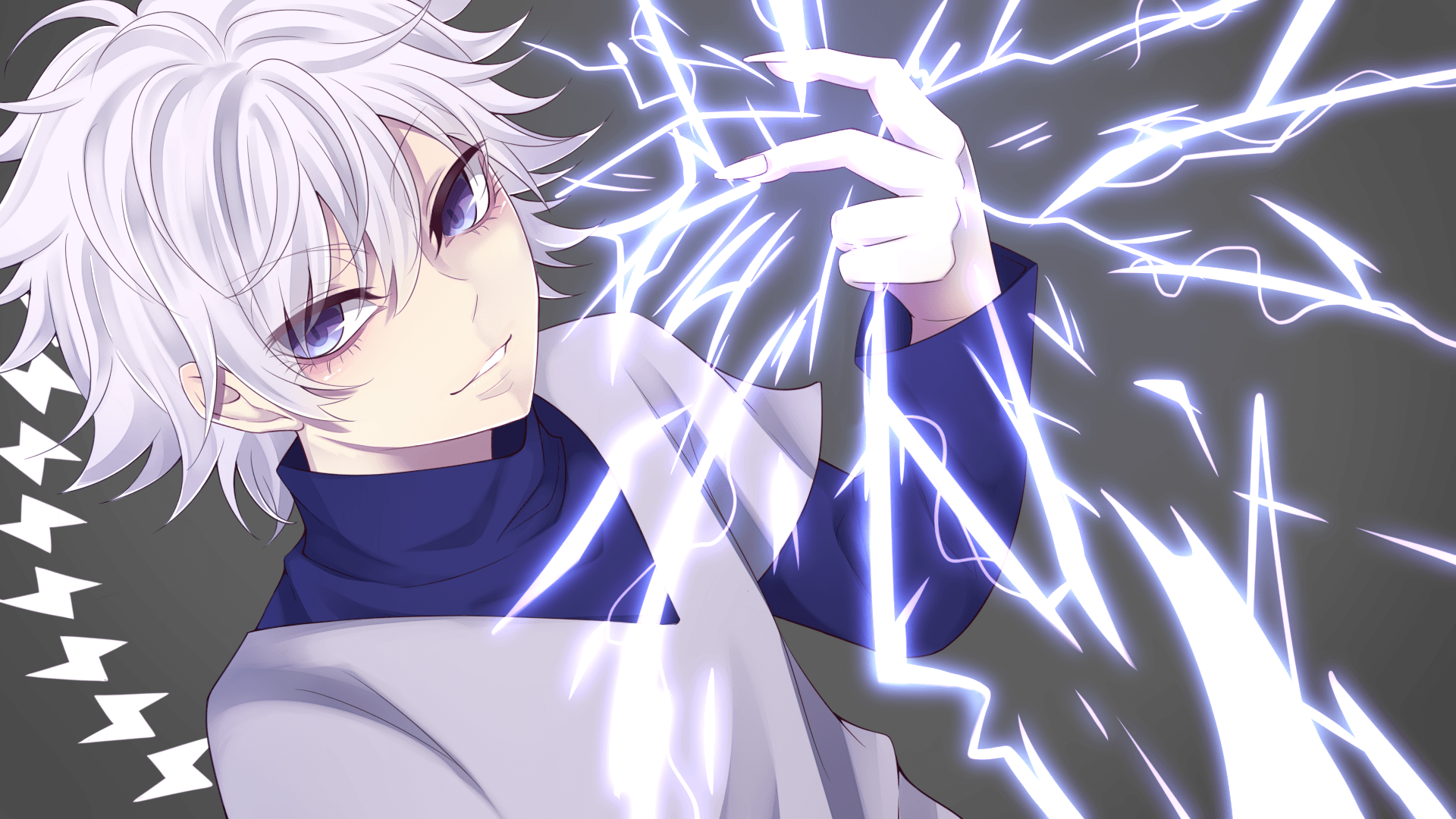 Killua Zoldyck Anime Boy - 5D Diamond Painting - DiamondPaintKit.com