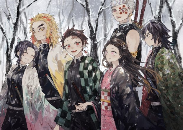 Kimetsu No Yaiba Wide Screen Wallpaper HD.