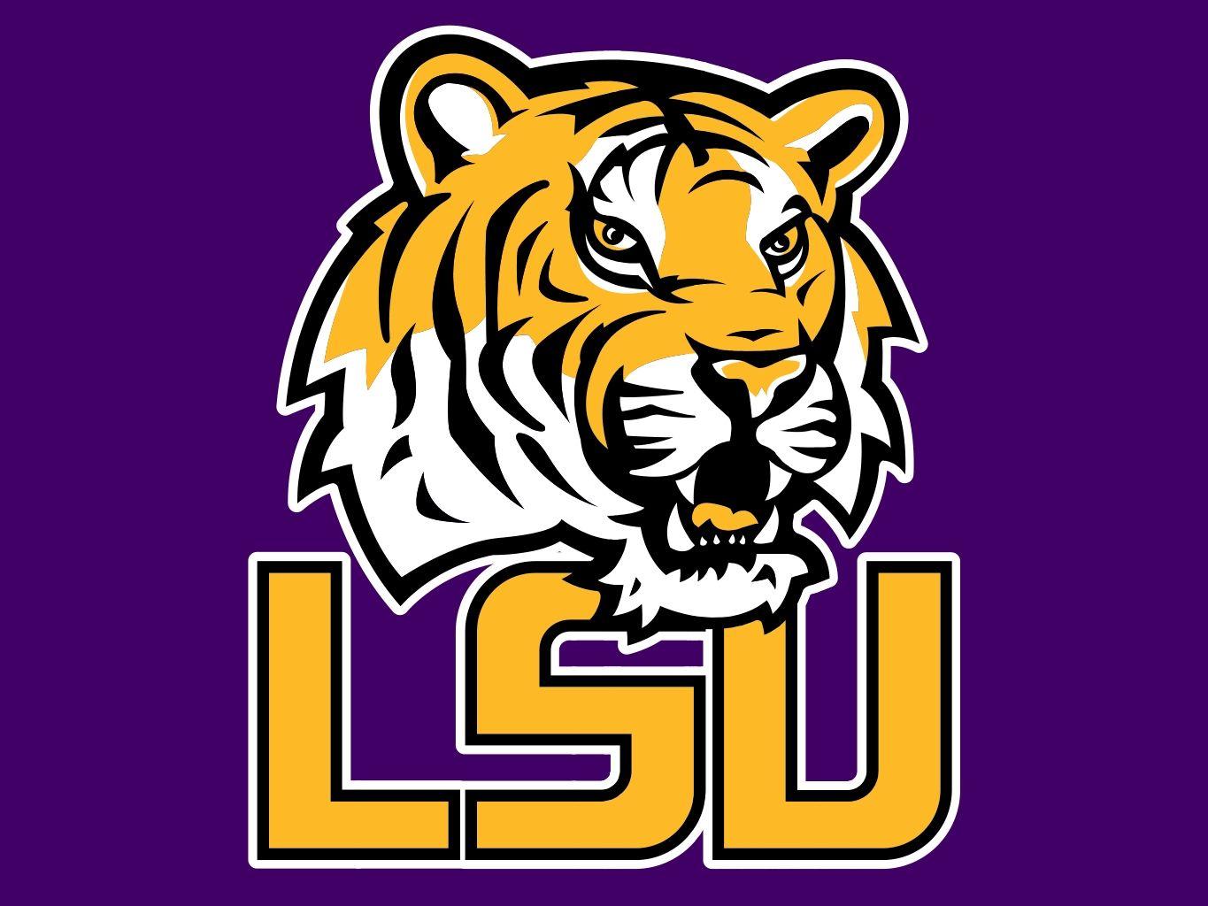 Download wallpapers LSU Tigers glitter logo NCAA violet yellow checkered  background USA american football team LSU Tigers logo mosaic art  american football America Louisiana State University for desktop free  Pictures for desktop