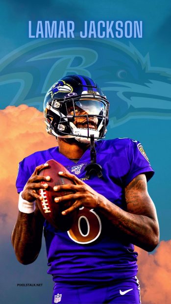 Lamar Jackson Background for Iphone.