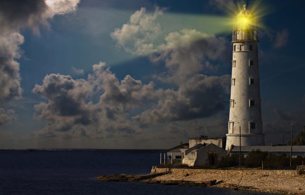 Lighthouse 4K Wallpaper HD.