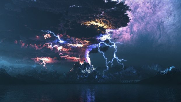 Lightning Desktop Background.