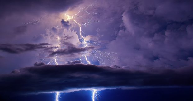 Lightning HD Background Computer.