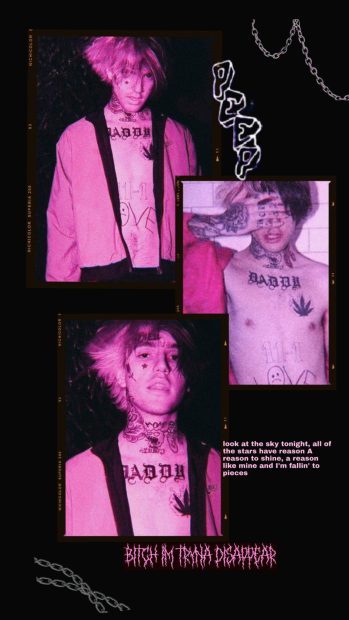 Lil Peep Aesthetic Background for iPhone.