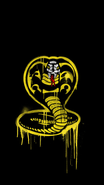 Logo Cobra Kai Wallpaper HD.