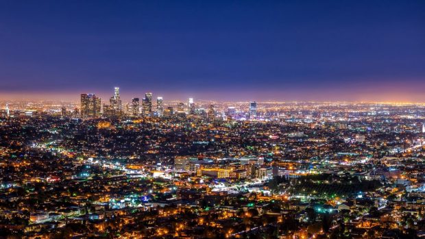 Los Angeles Wide Screen Wallpaper.