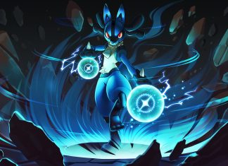 Lucario Desktop Wallpaper.