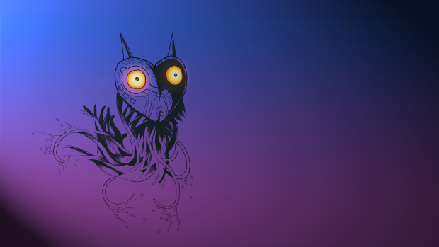 Majoras Mask Wide Screen Wallpaper.