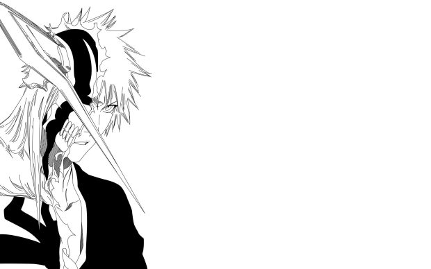 Manga Bleach Minimalist Wallpaper HD.