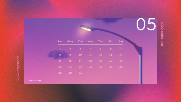 May 2022 Calendar Backgrounds Aesthetic.