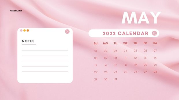 May 2022 Calendar Wallpaper Aesthetic.