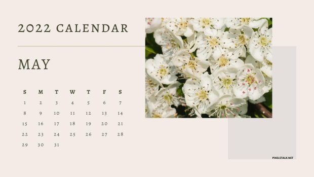 May 2022 Calendar Wallpaper HD 1080p.