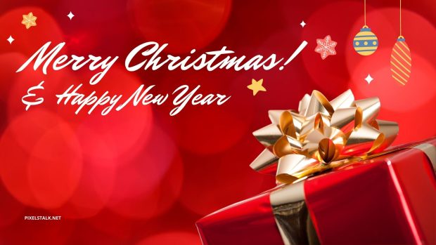Merry Christmas And Happy New Year Wallpaper HD Free.