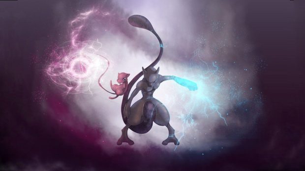 Mewtwo Desktop Wallpaper.