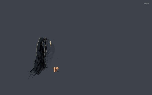 Mijnimal Grim Reaper Wallpaper HD.