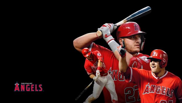 Mike Trout Desktop Wallpaper.