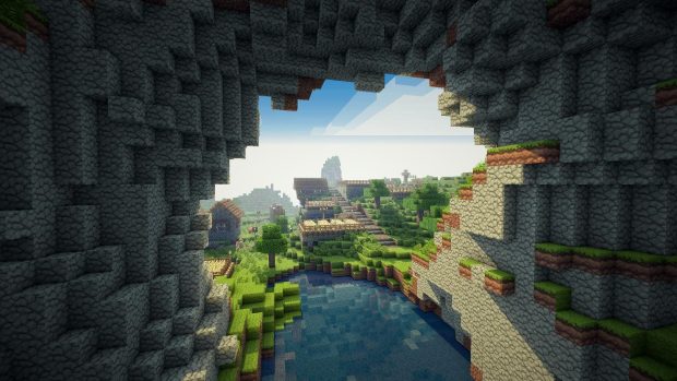 Minecraft Wide Screen Wallpaper.